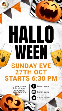 halloween flyer, halloween, happy halloween Instagram Story template