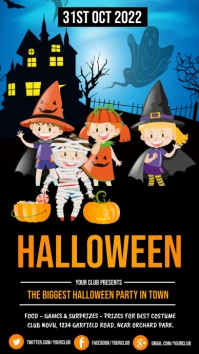 halloween flyer, happy halloween, halloween Instagram Story template
