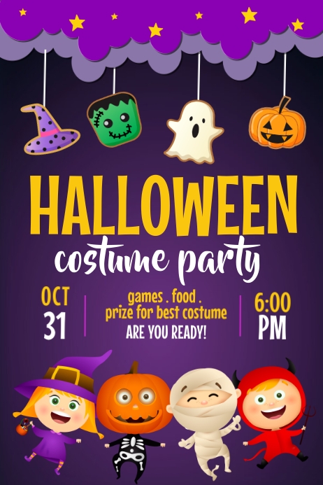 halloween flyer, halloween, happy halloween Poster template