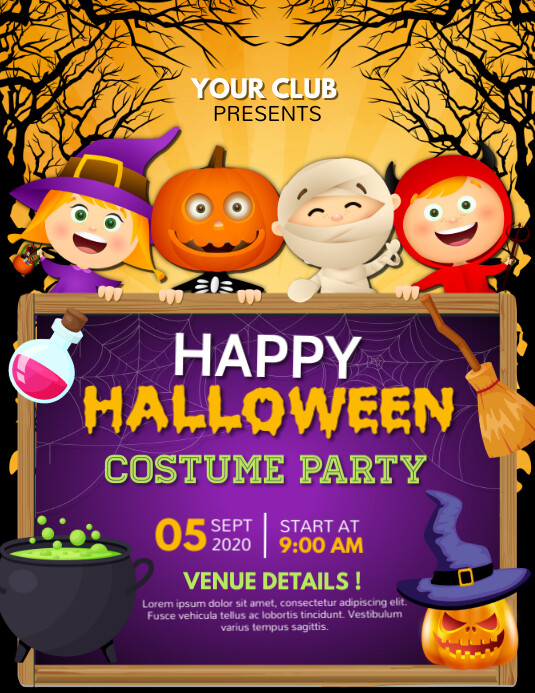 halloween flyer, halloween, happy halloween Ulotka (US Letter) template