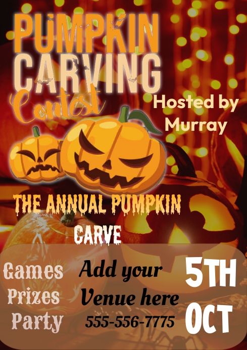Halloween flyer (2) A4 template
