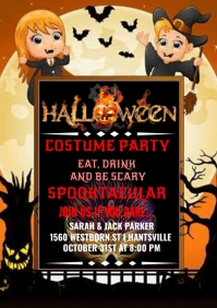 Halloween flyer (3) A4 template