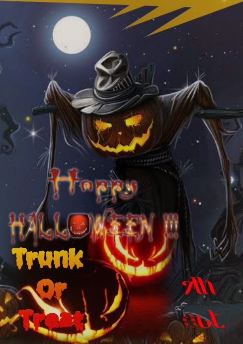 Halloween flyer (2) A4 template