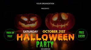 halloween flyer 2020 Digitalanzeige (16:9) template