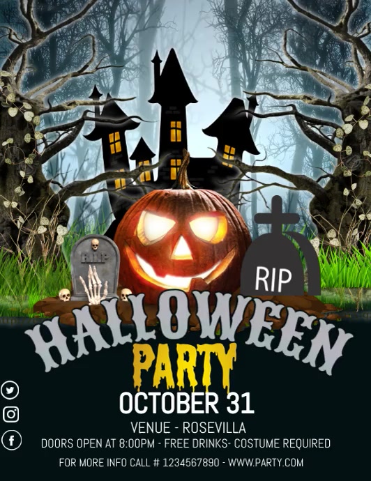 Halloween Flyer template