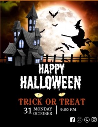 Halloween Haunted House Flyer Template PosterMyWall Halloween Haunted House Flyer Template PosterMyWall
