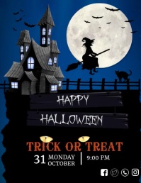Halloween Haunted House Flyer Template PosterMyWall Halloween Haunted House Flyer Template PosterMyWall