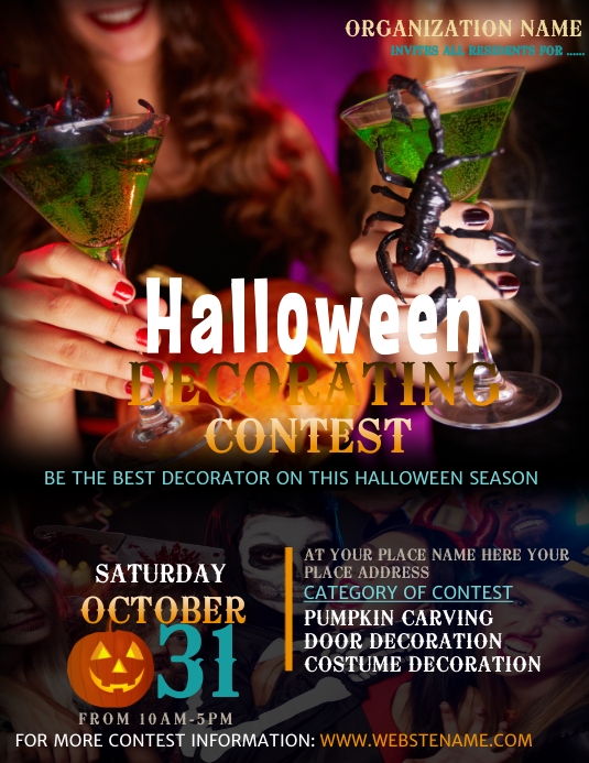 HALLOWEEN FLYER Pamflet (VSA Brief) template