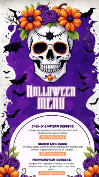 halloween flyer Instagram Story template