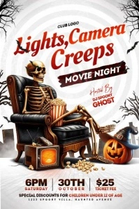 halloween flyer Poster template