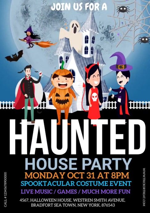 Halloween Flyer A4 template