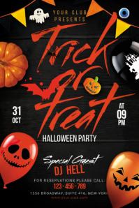 Halloween Flyer Banier 4’×6’ template