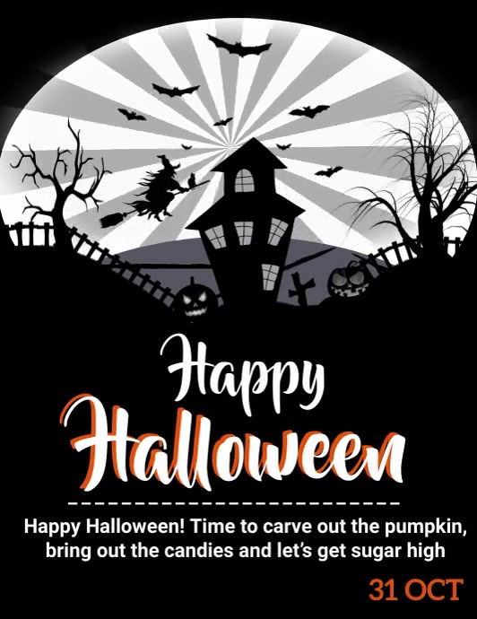 Halloween Flyer Volantino (US Letter) template