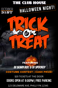 costume contest flyer template