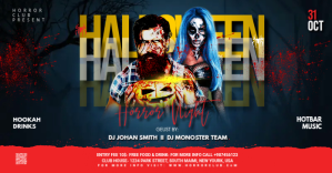 Halloween flyer template Anuncio de Facebook