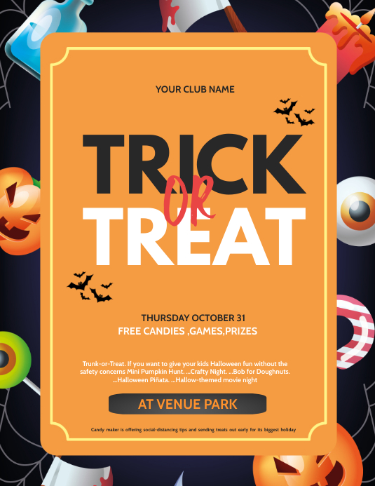 Halloween flyers,event flyers,party flyers Ulotka (US Letter) template