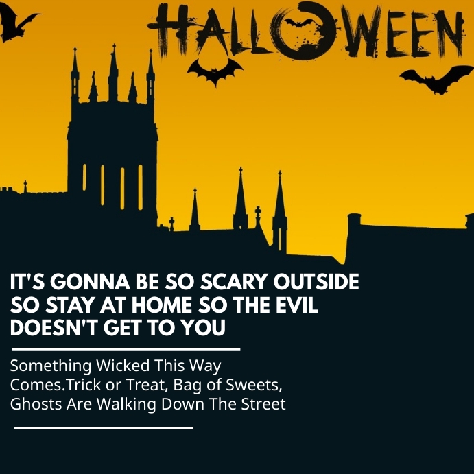 Halloween Flyers Wpis na Instagrama template