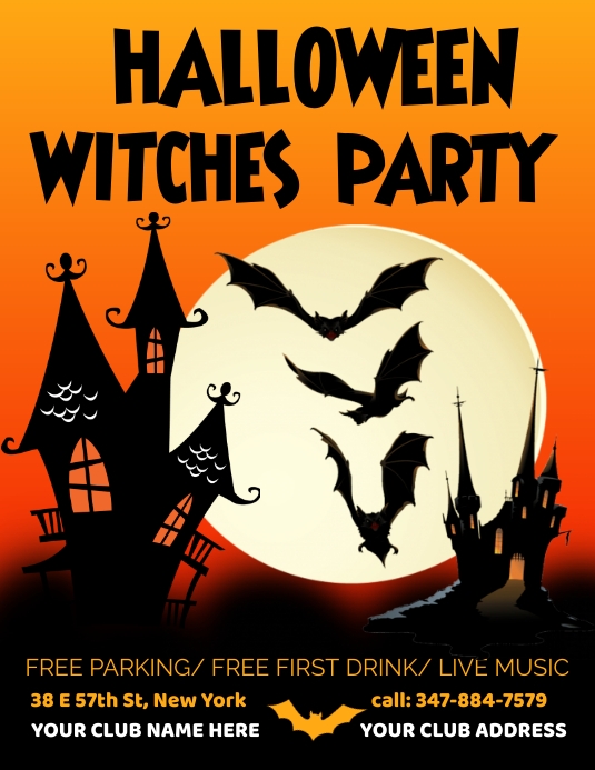 Halloween Flyers Template PosterMyWall Halloween Flyers Template PosterMyWall