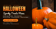 Черный Halloween Menu Promotion Isithombe Esabiwe ku-Facebook Template