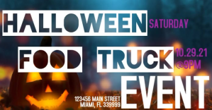 Halloween Food Truck Event Obraz udostępniany na Facebooku template