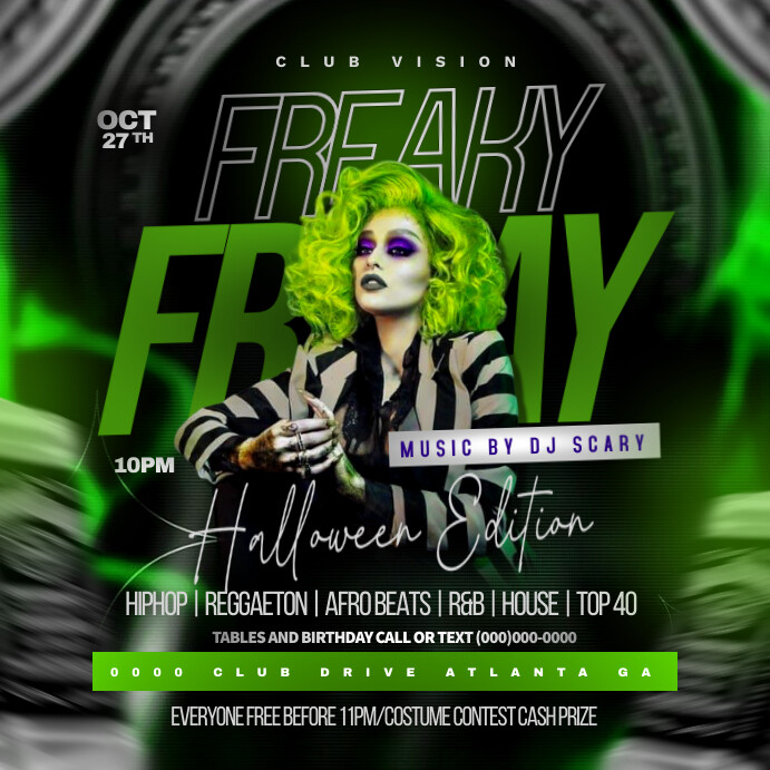 Halloween fr Template | PosterMyWall