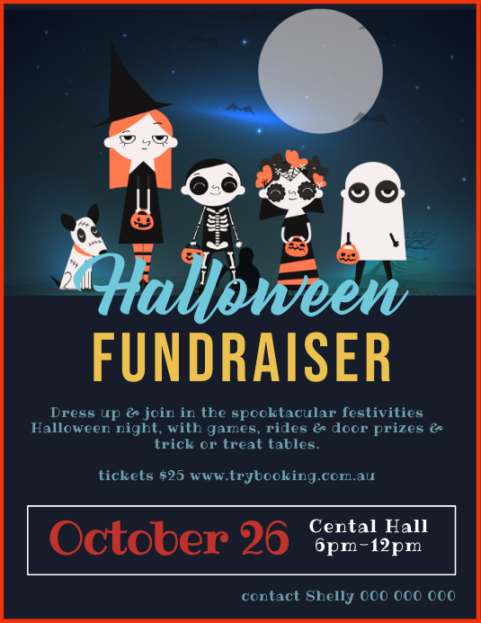 Halloween Fundraiser Poster Template  PosterMyWall