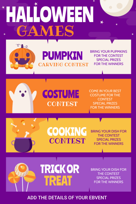 Halloween , Church halloween event Poster template