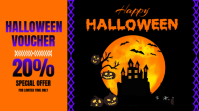 Halloween Gift Voucher Template Digital Display (16:9)
