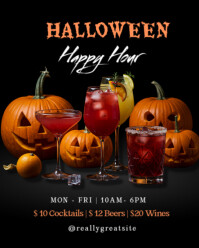 Nero Halloween Happy Hour Instagram Portrait Template