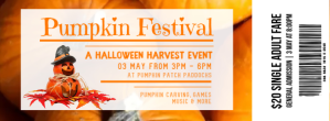Hvid Pumpkin Festival Couverture Facebook Template
