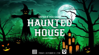 Black Haunted House Event งานแสดงผลงานแบบดิจิทัล Template