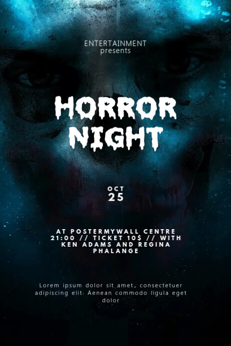 Halloween Horror Flyer Design Template Postermywall