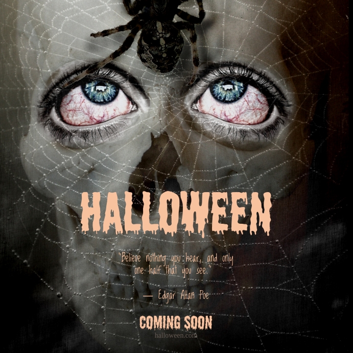 Halloween Horror Movie Poster Template