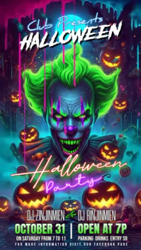 Halloween Horror Night Instagram Story template