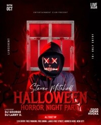 Halloween horror party Instagram Portrait template