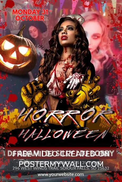 2 pezzi Halloween festa Decorazioni Set banner con Forbici mani
