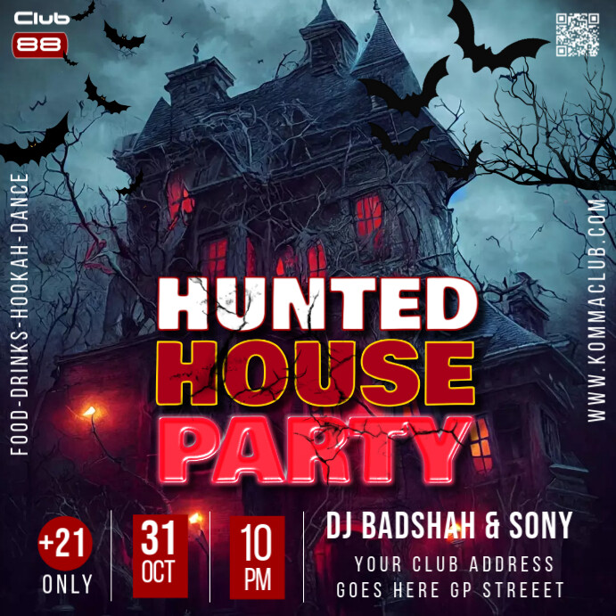 1.04K+ Free Haunted House Poster Templates | PosterMyWall