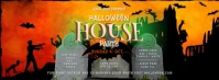Halloween House Party Facebook Cover Photo template