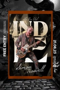 Halloween Indie Music Poster Plakat template