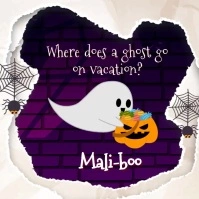 Halloween jokes Publicação no Instagram template