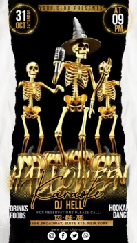 Halloween Karaoke Digital Display (9:16) template