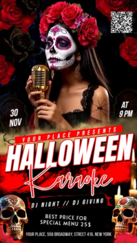 Halloween Karaoke Instagram Story template