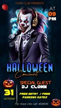 Halloween Karaoke Digital Display (9:16) template
