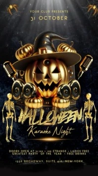 Halloween Karaoke Instagram Story template