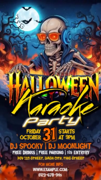 Halloween Karaoke Night Instagram Story template
