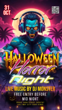 Halloween Karaoke Party Instagram Story template