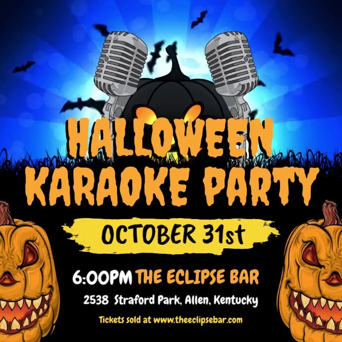 Halloween Karaoke Party Invite Template PosterMyWall