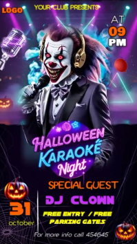 Halloween Karaoke video Instagram-verhaal template