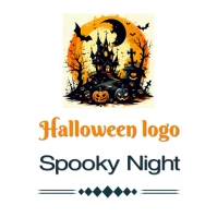 Halloween logo template