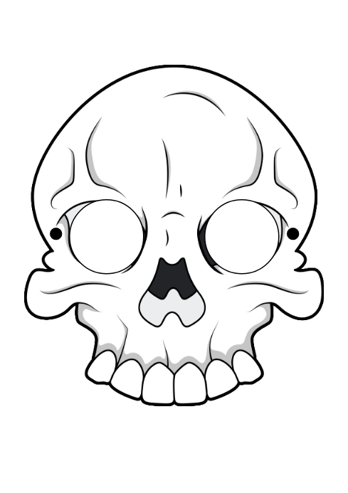 Skeleton Mask Template